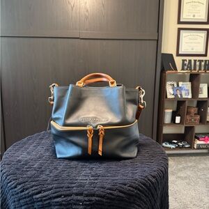 Dooney & Bourke Black and Brown Men's Backpack